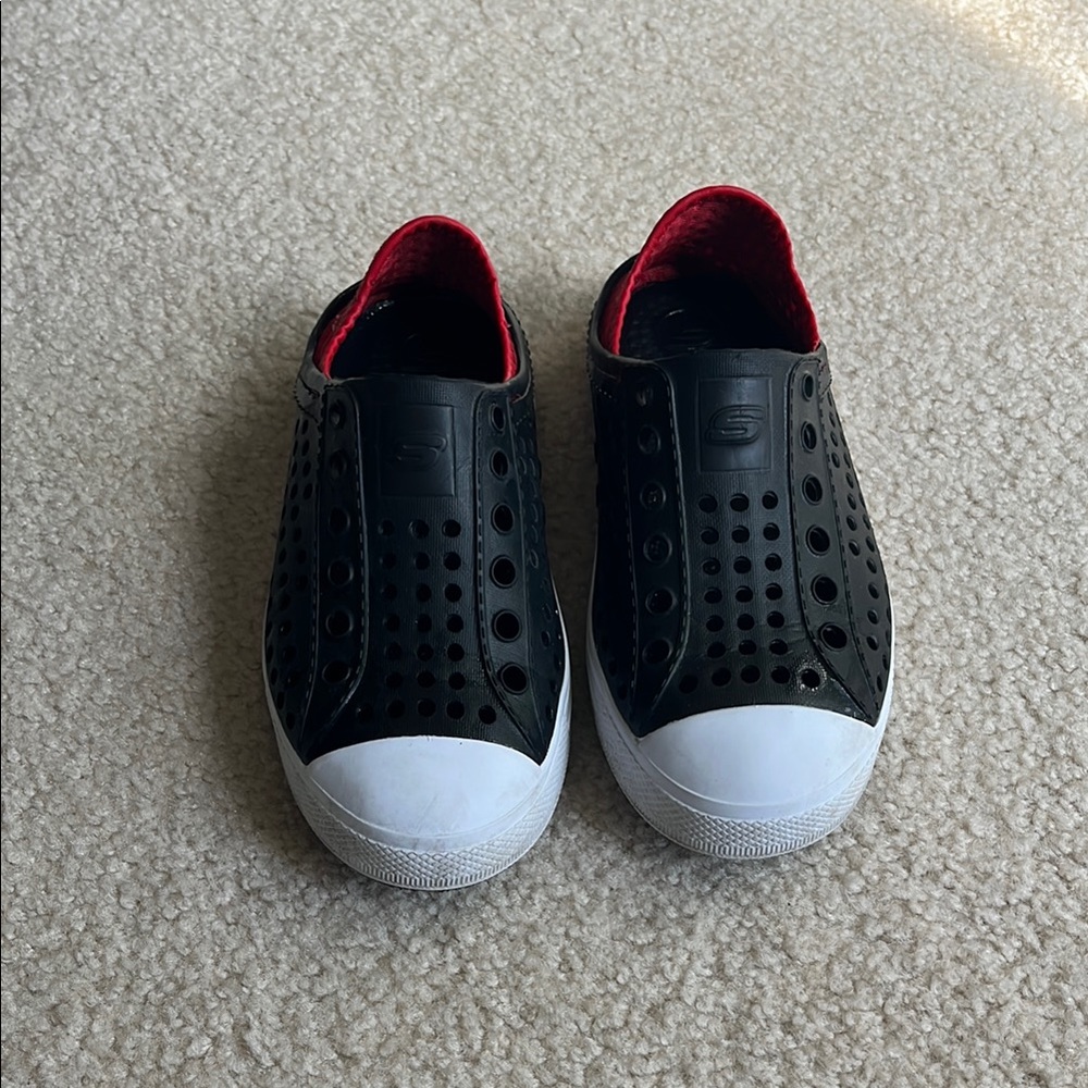 Skechers Black and White Slip-On water shoes- size 12